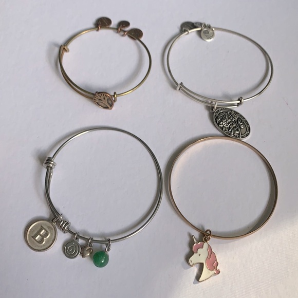 4 Alex and Ani bracelets - Picture 1 of 8